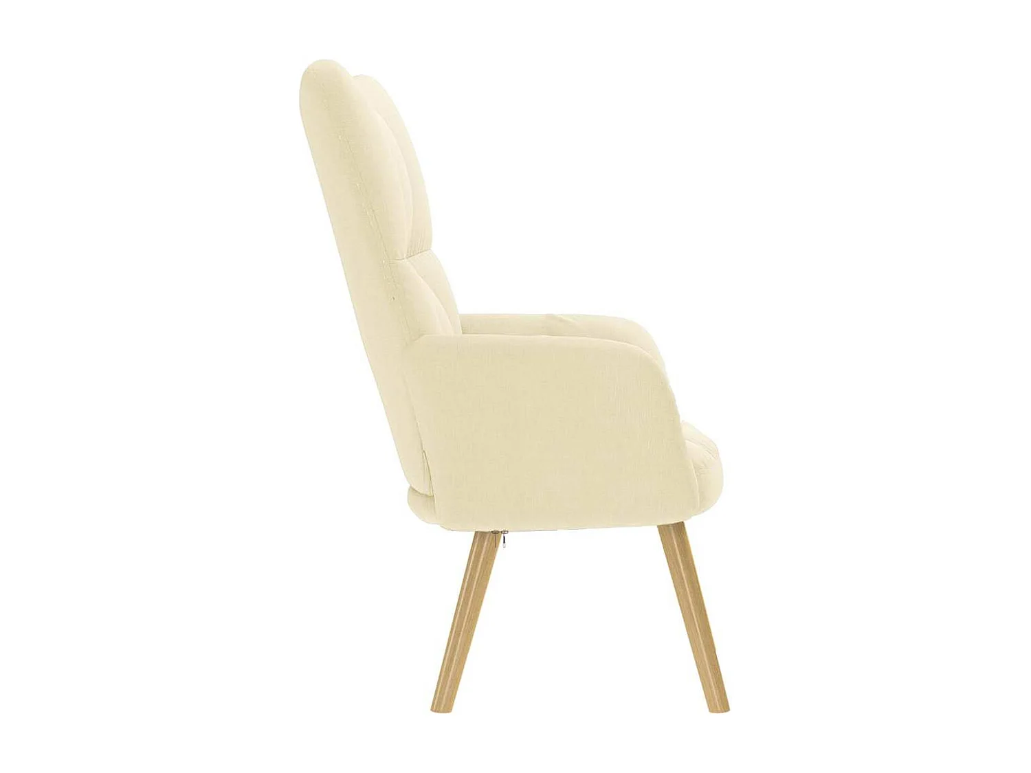 Relaxsessel-Lounge Sessel indoor Creme Stoff SHL15418
