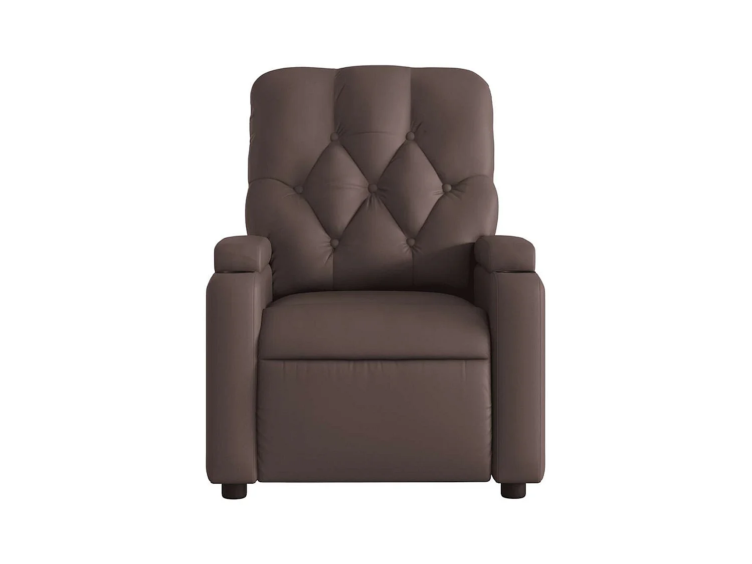 Sillón de relax | Silla | Sillón reclinable eléctrico de cuero sintético marrón SHL5949