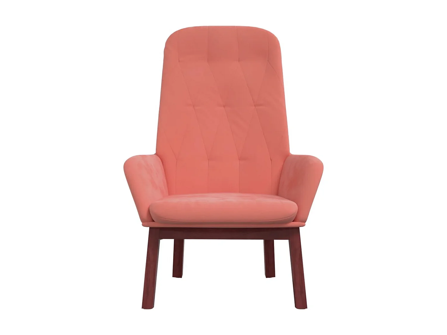 Relaxsessel | Lounge Sessel Rosa Samt SHL12511