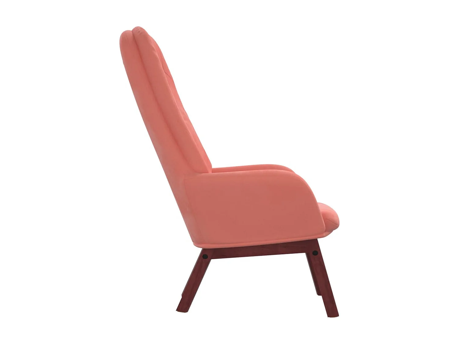 Relaxsessel | Lounge Sessel Rosa Samt SHL12511