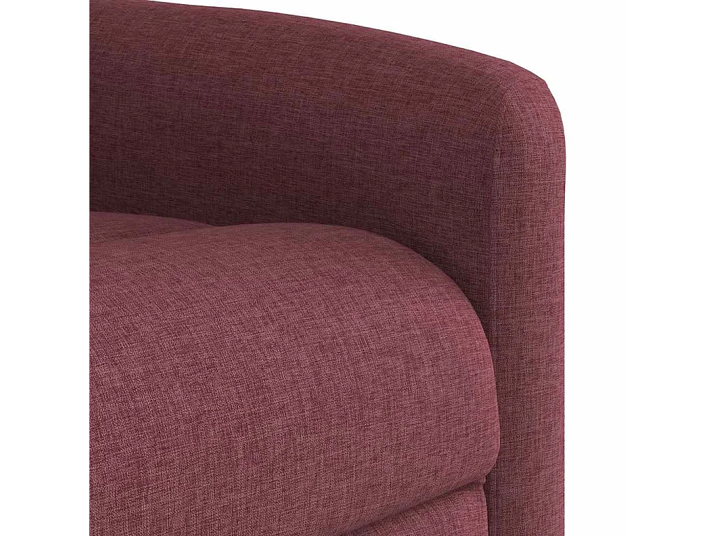 Fauteuil inclinable-Chaise de relax-Fauteuil TV Rouge bordeaux Tissu SHL3933