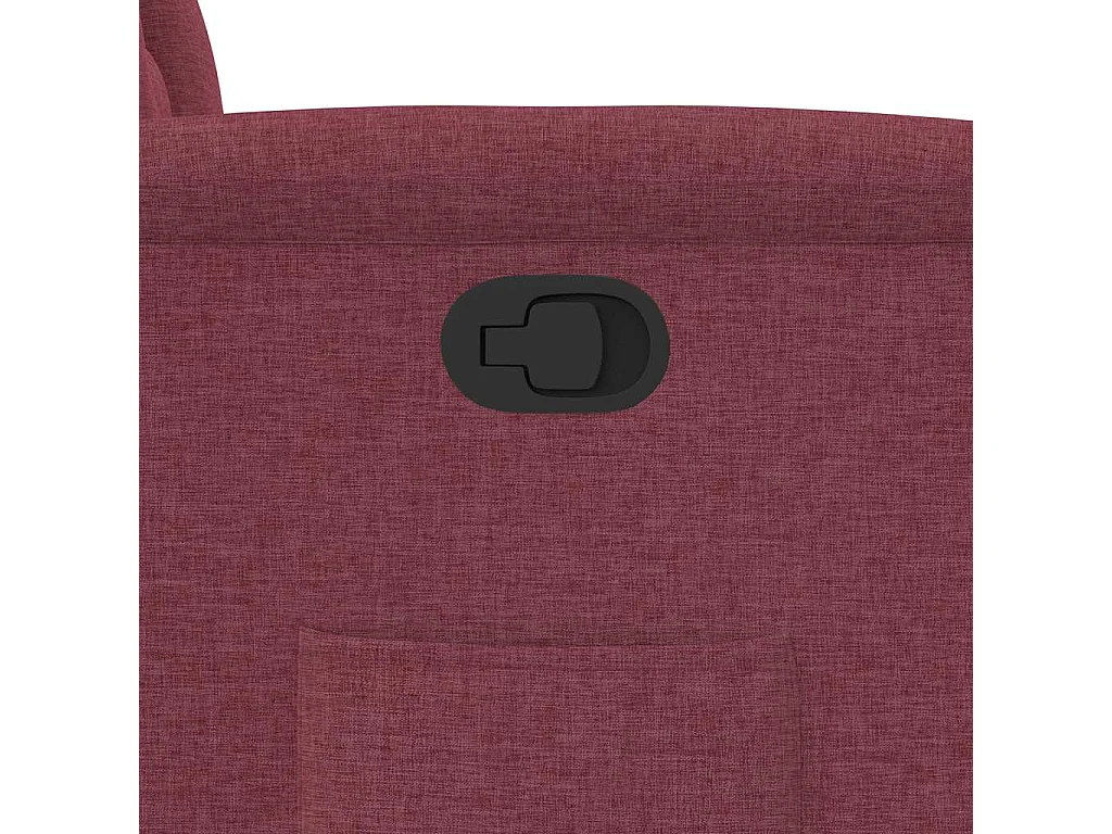 Fauteuil inclinable-Chaise de relax-Fauteuil TV Rouge bordeaux Tissu SHL3933