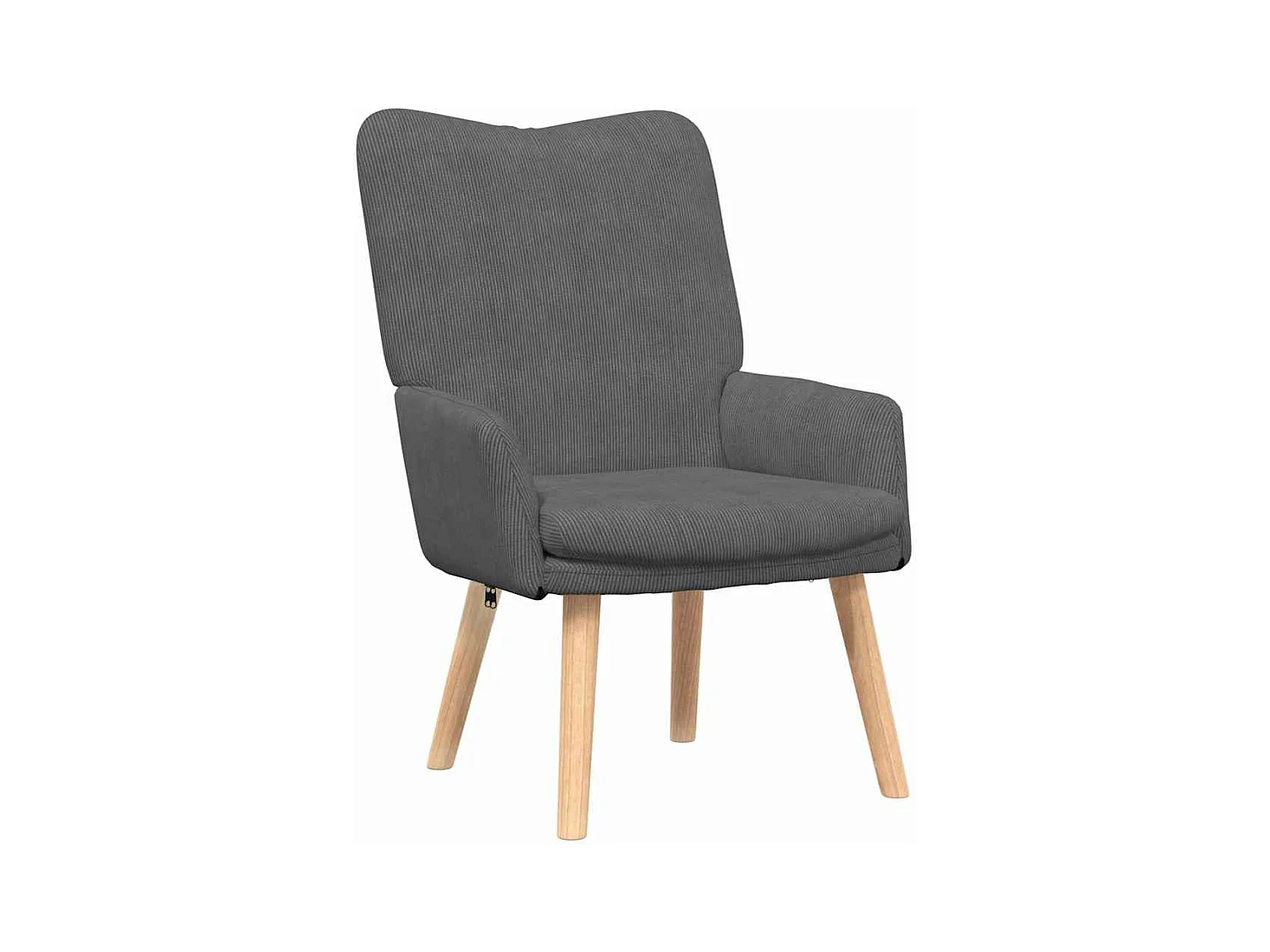 Fauteuil Salon-Chaise de relax Gris foncé 63x67x94 cm tissu SHL3161