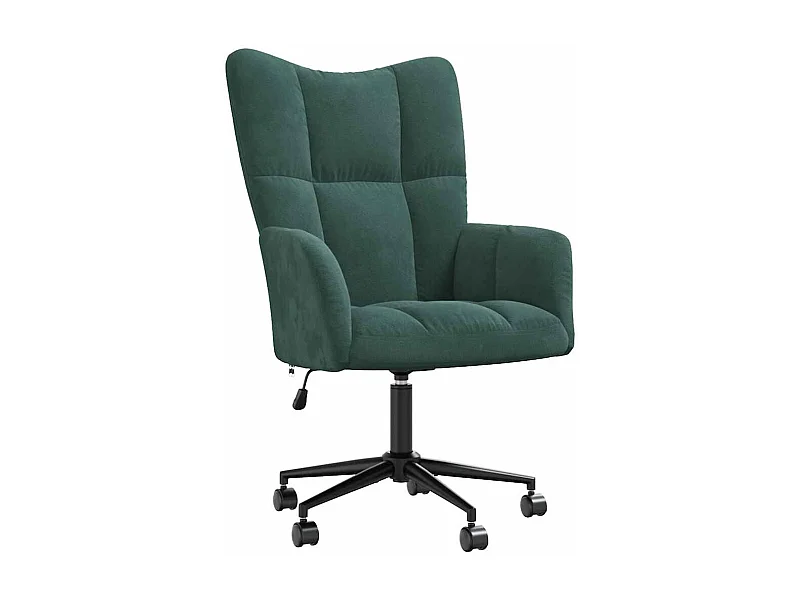 Sillón de relax | Silla de relax de terciopelo verde oscuro SHL3236