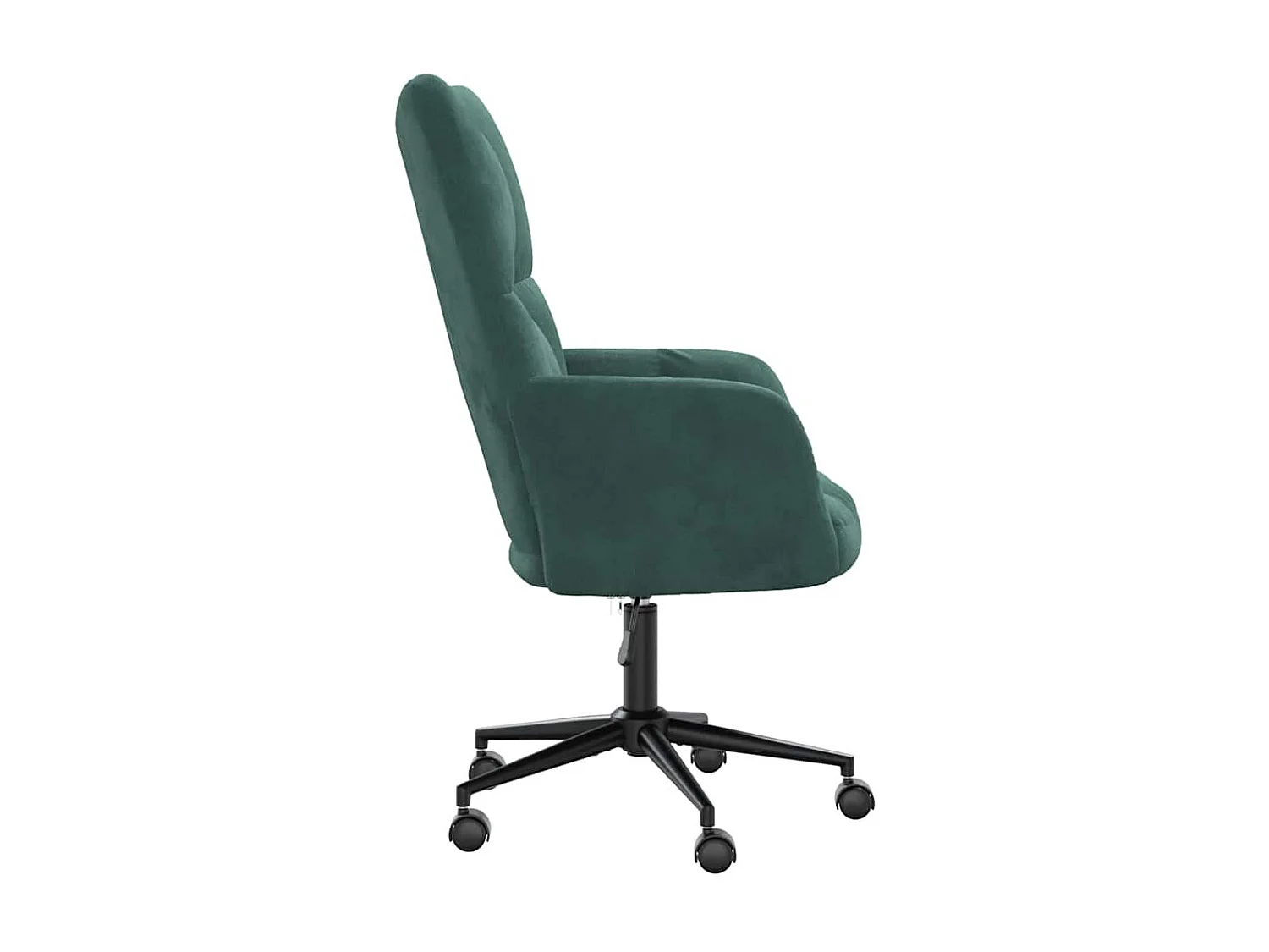 Chaise de relaxation-Fauteuil de bureau Vert foncé Velours SHL1567
