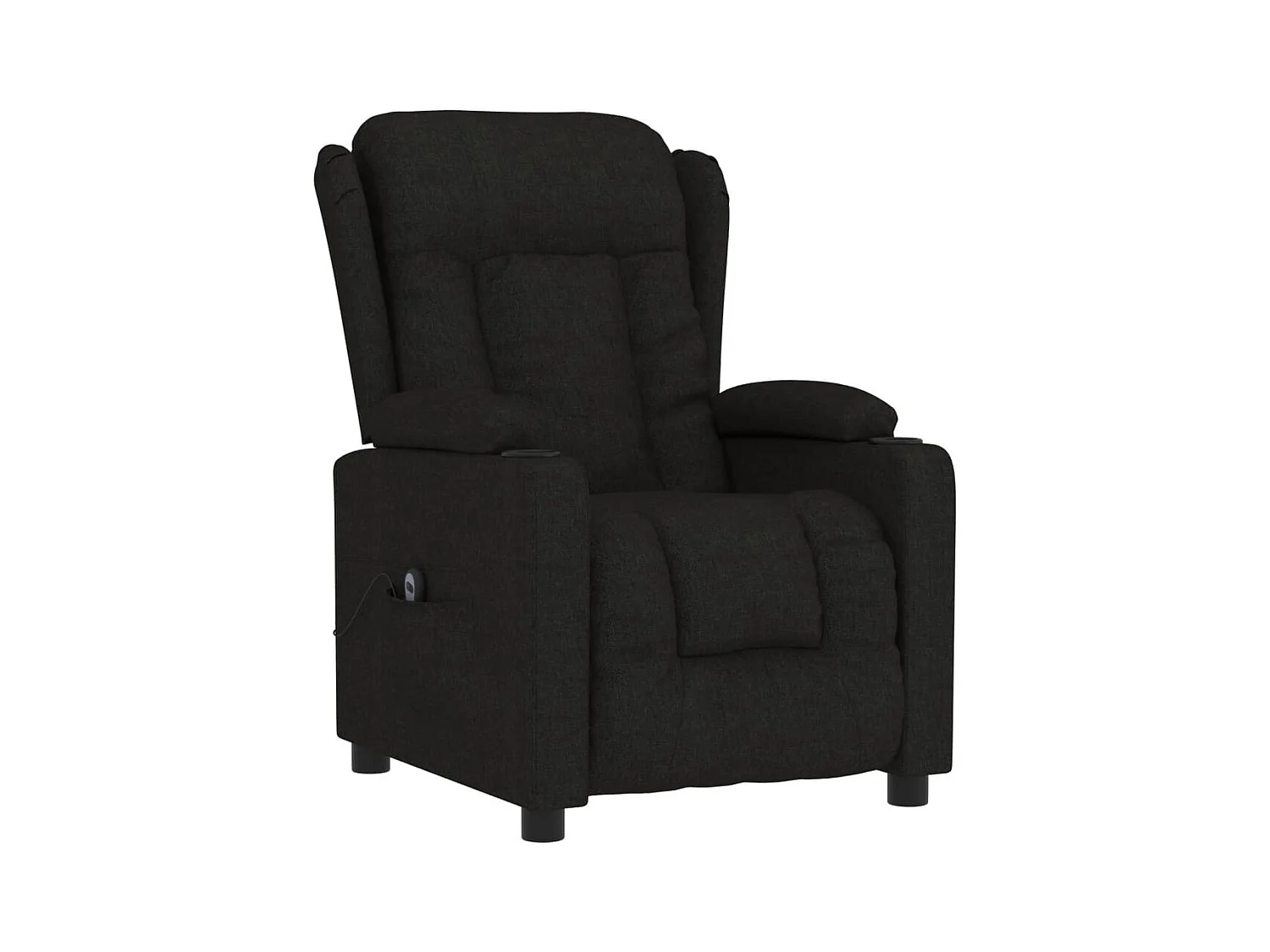 Sillón de relax | Silla | Sillón reclinable eléctrico de tela negro SHL3717