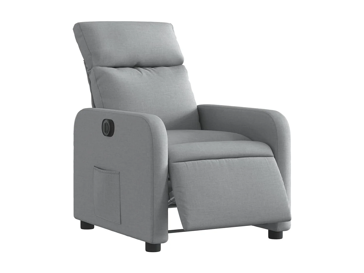 Relaxsessel Elektrisch | Lounge Sessel indoor Hellgrau Stoff SHL25555