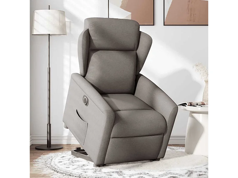 Fauteuil inclinable électrique-Chaise de relax-Fauteuil TV taupe tissu SHL1299