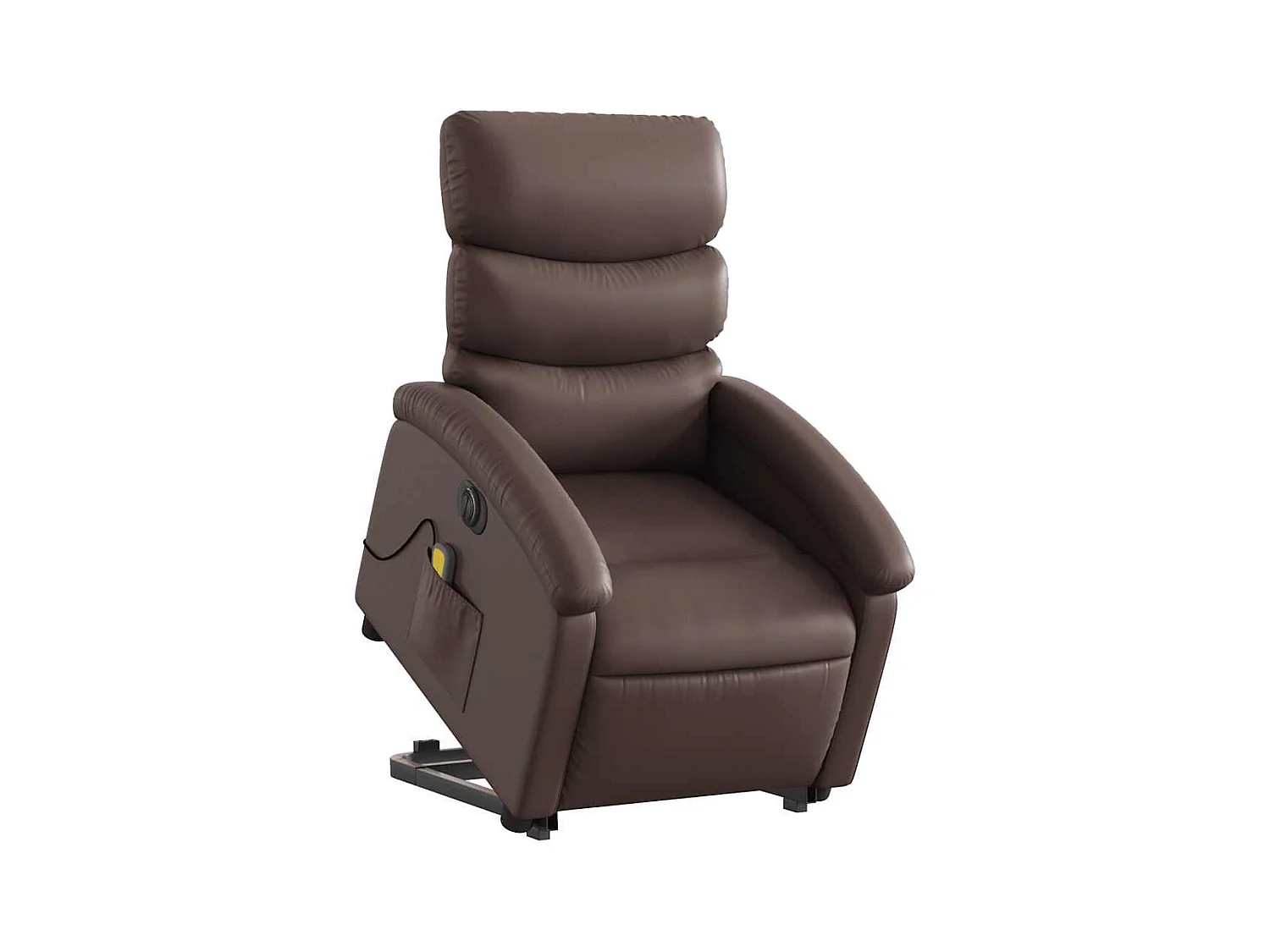 Sillón de salón | Silla | Sillón de masaje elevable eléctrico cuero sintético marrón SHL6414