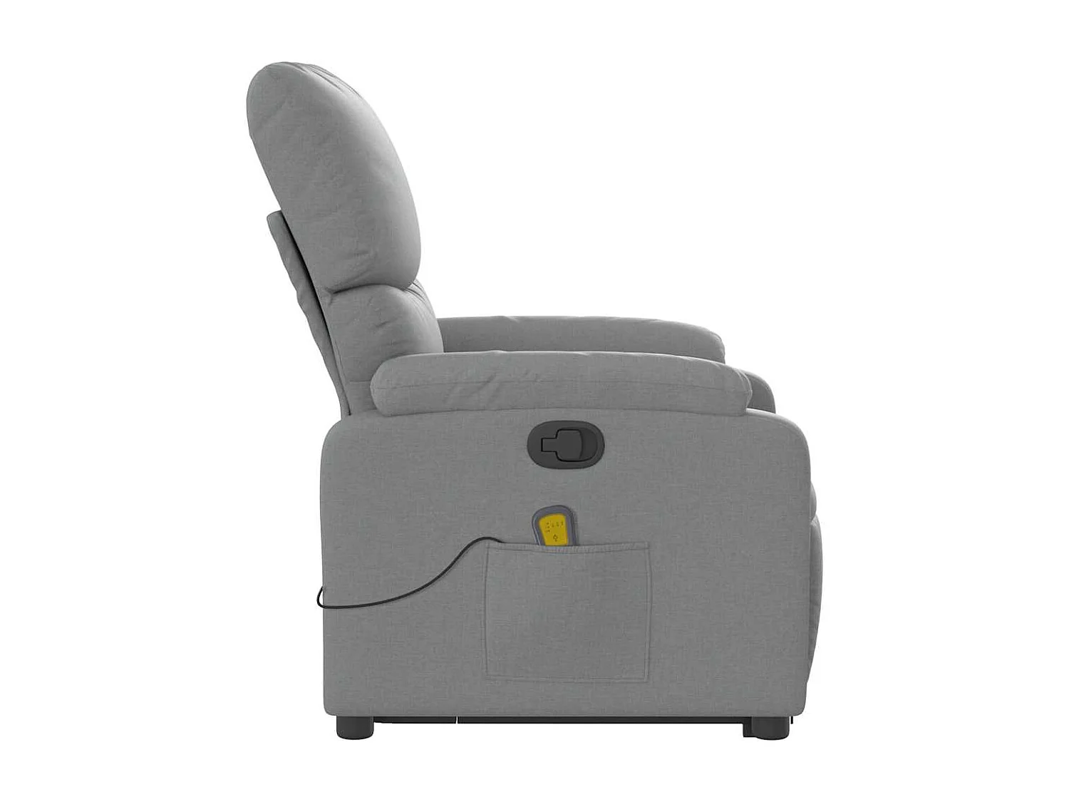 Fauteuil inclinable-Chaise de relax-Fauteuil de Massage Gris clair Tissu SHL973