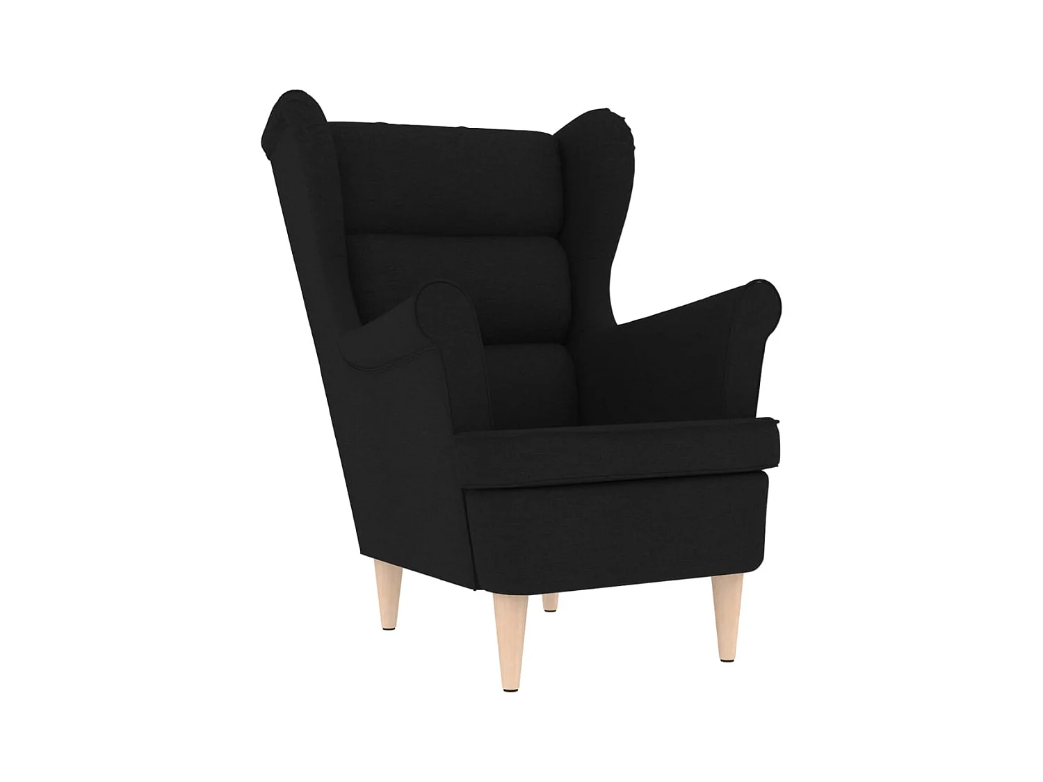 Fauteuil de Salon-Chaise de relax noir 74x84x100 cm tissu SHL3610
