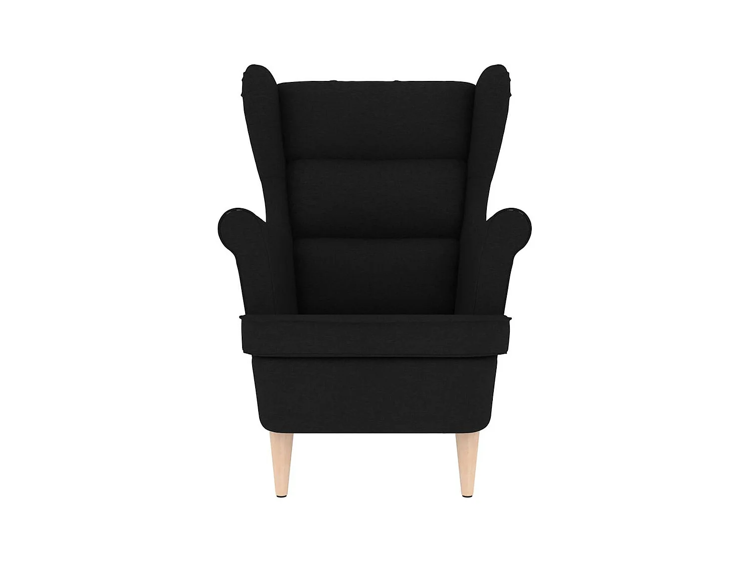 Fauteuil de Salon-Chaise de relax noir 74x84x100 cm tissu SHL3610