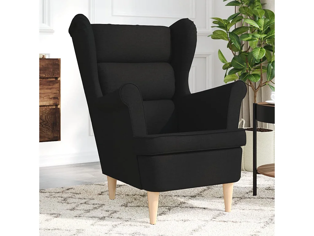 Relaxsessel-Lounge Sessel Schwarz 74x84x100 cm Stoff SHL62764