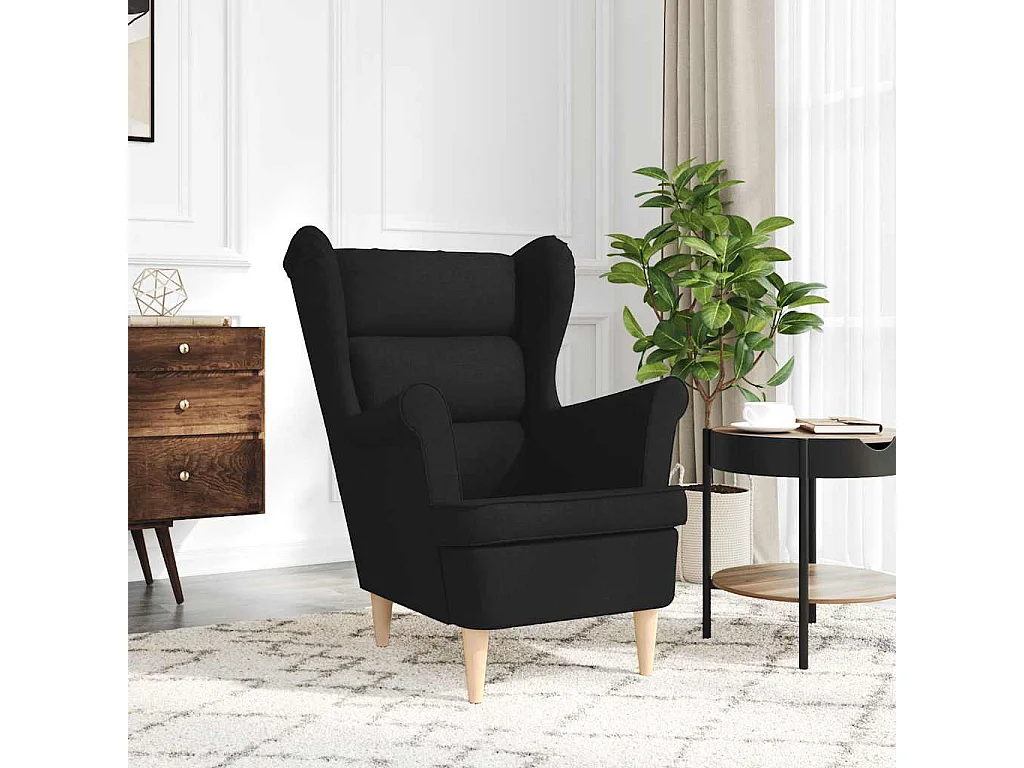 Relaxsessel-Lounge Sessel Schwarz 74x84x100 cm Stoff SHL62764