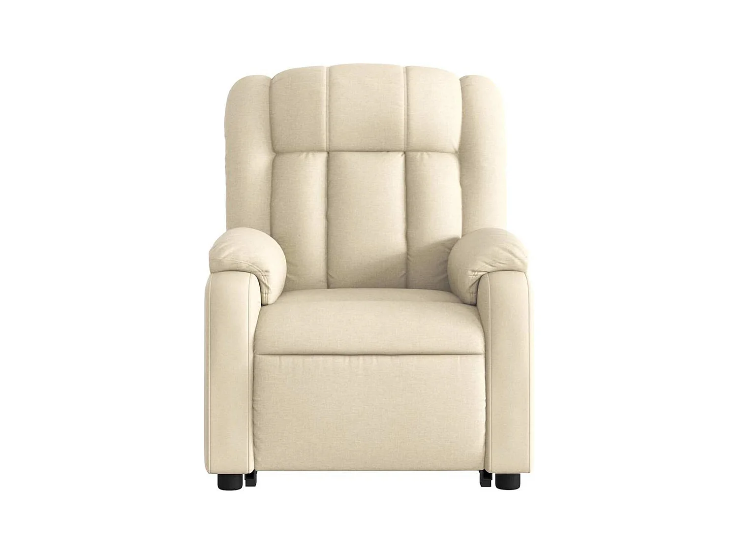 Fauteuil inclinable-Chaise de relax-Fauteuil salon Crème Tissu SHL1428