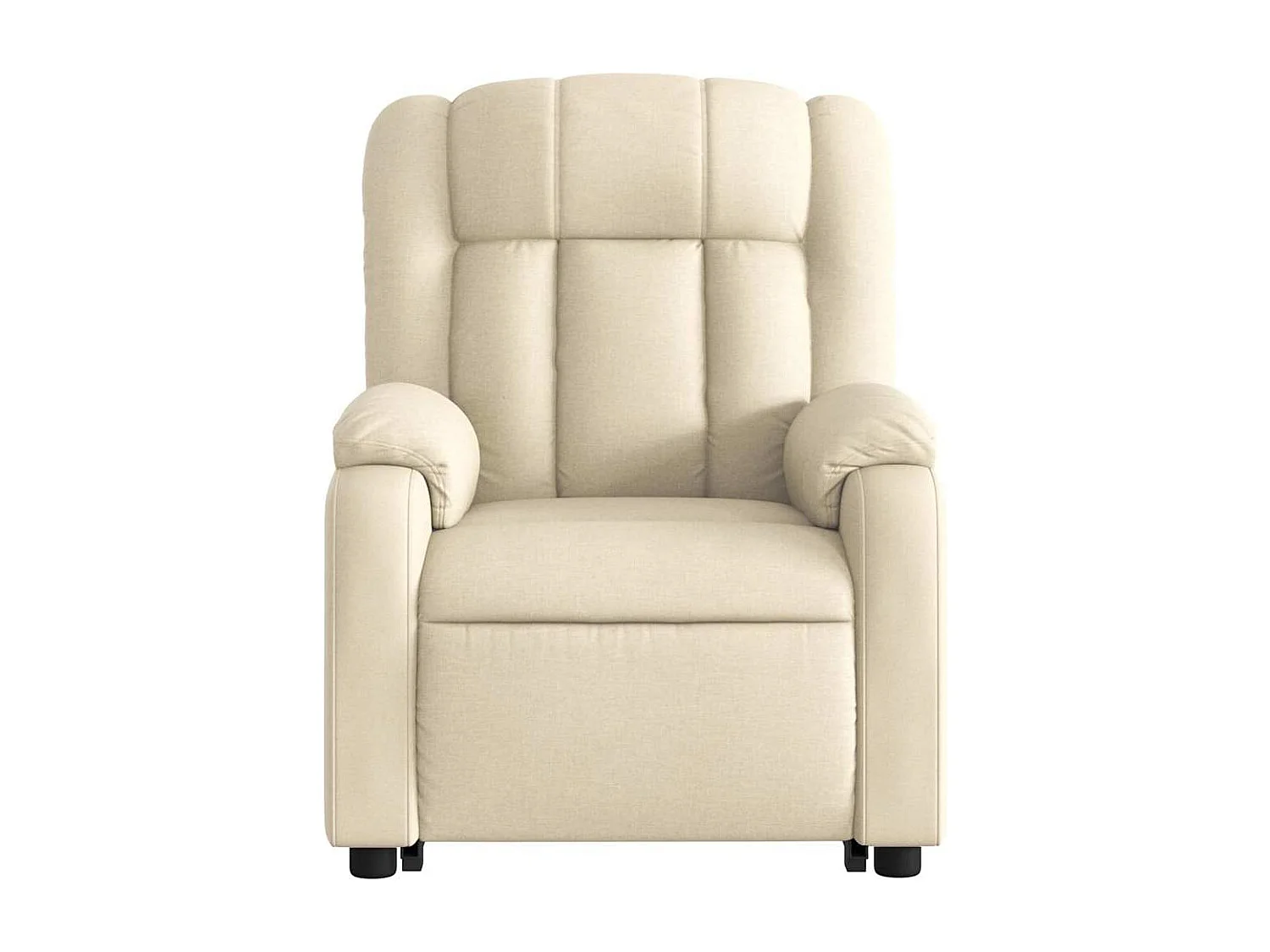 Fauteuil inclinable-Chaise de relax-Fauteuil salon Crème Tissu SHL1428