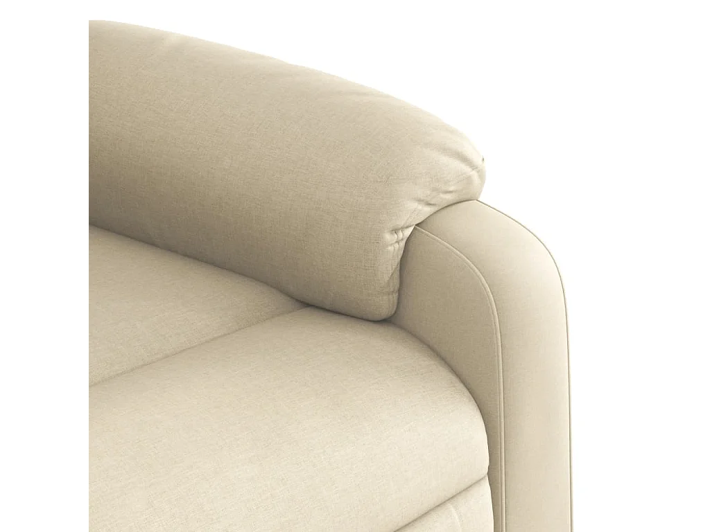 Fauteuil inclinable-Chaise de relax-Fauteuil salon Crème Tissu SHL1428