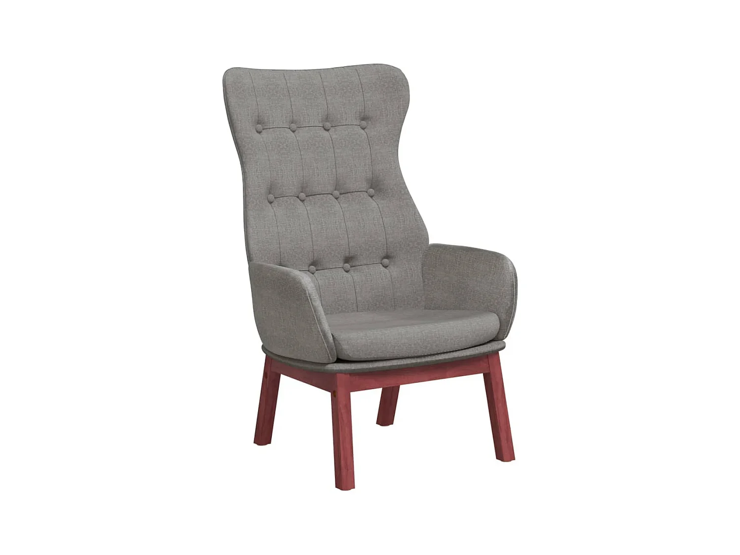 Chaise de relaxation-Fauteuil de Salon Gris clair Tissu SHL1237