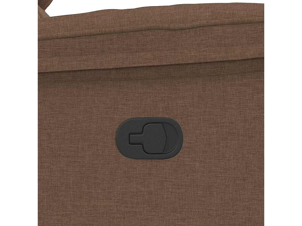 Sillón de relax | Sillón reclinable con masaje de tela marrón SHL2470