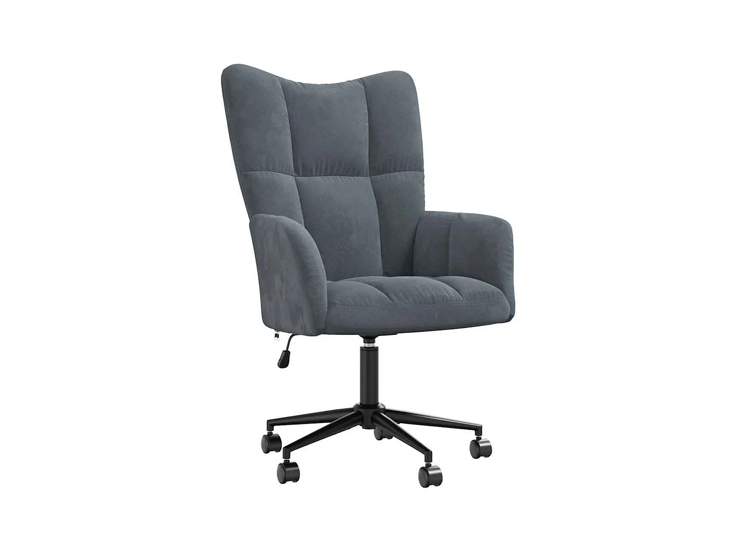 Sillón de relax | Silla de relax de terciopelo gris oscuro SHL9490