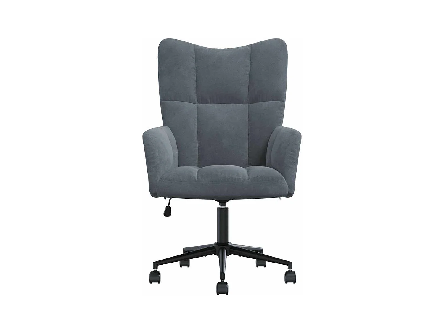 Sillón de relax | Silla de relax de terciopelo gris oscuro SHL9490