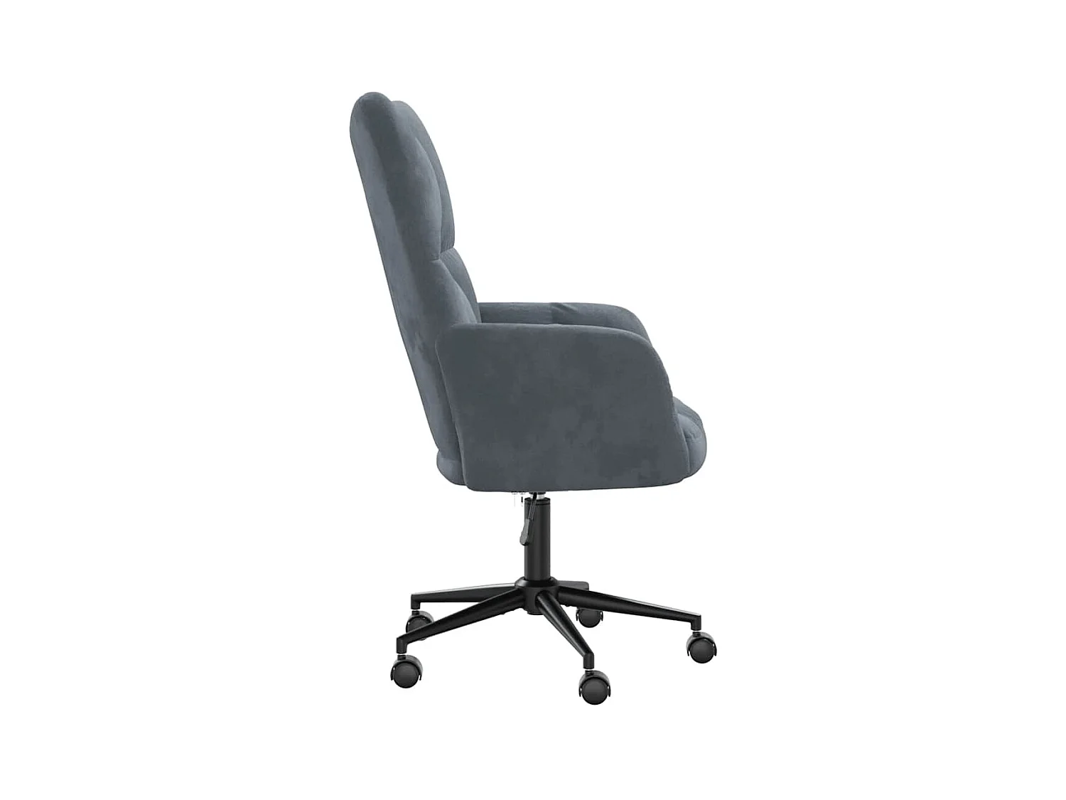 Sillón de relax | Silla de relax de terciopelo gris oscuro SHL9490