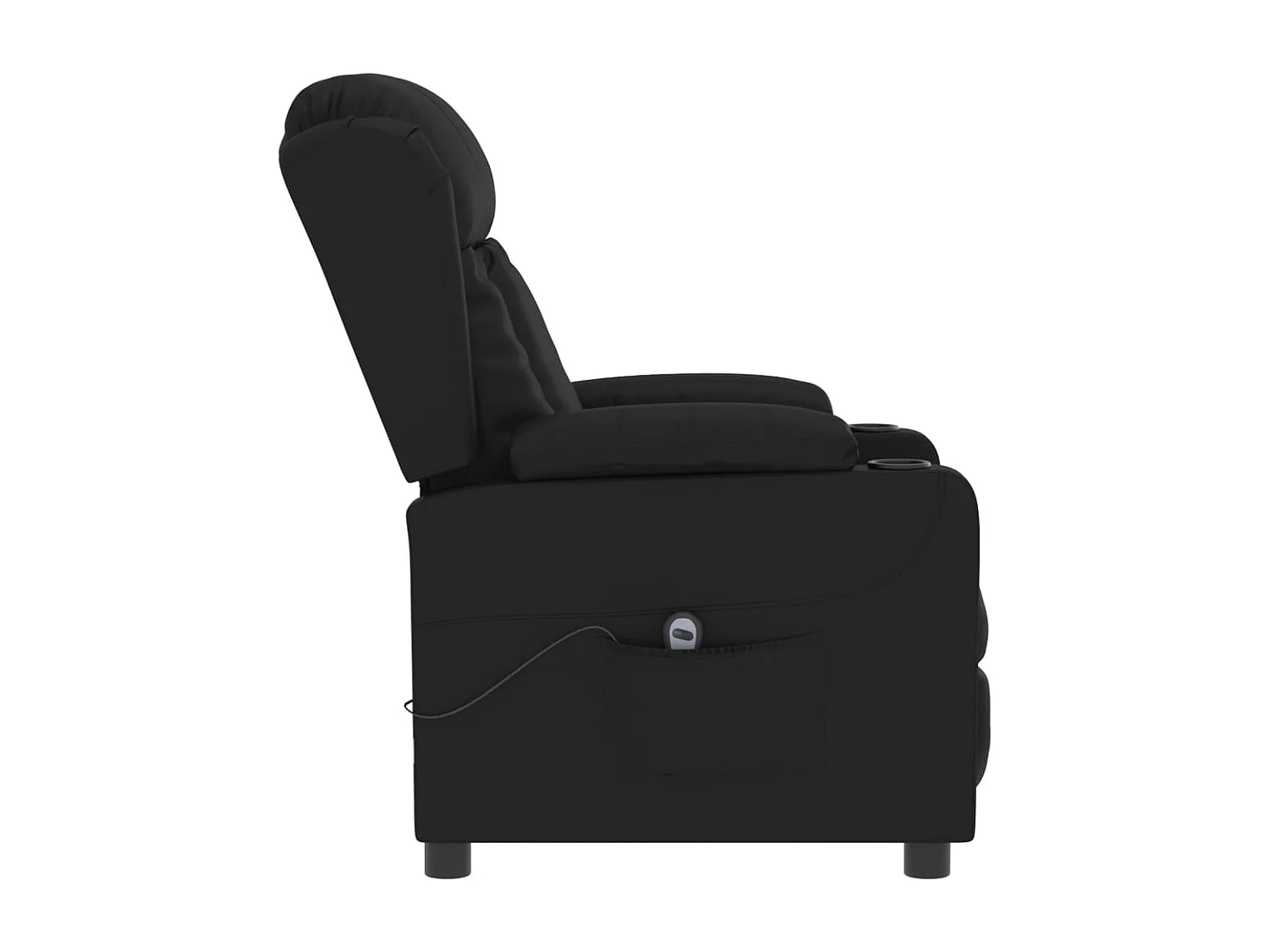 Sillón de relax | Silla | Sillón reclinable eléctrico de cuero sintético negro SHL9654