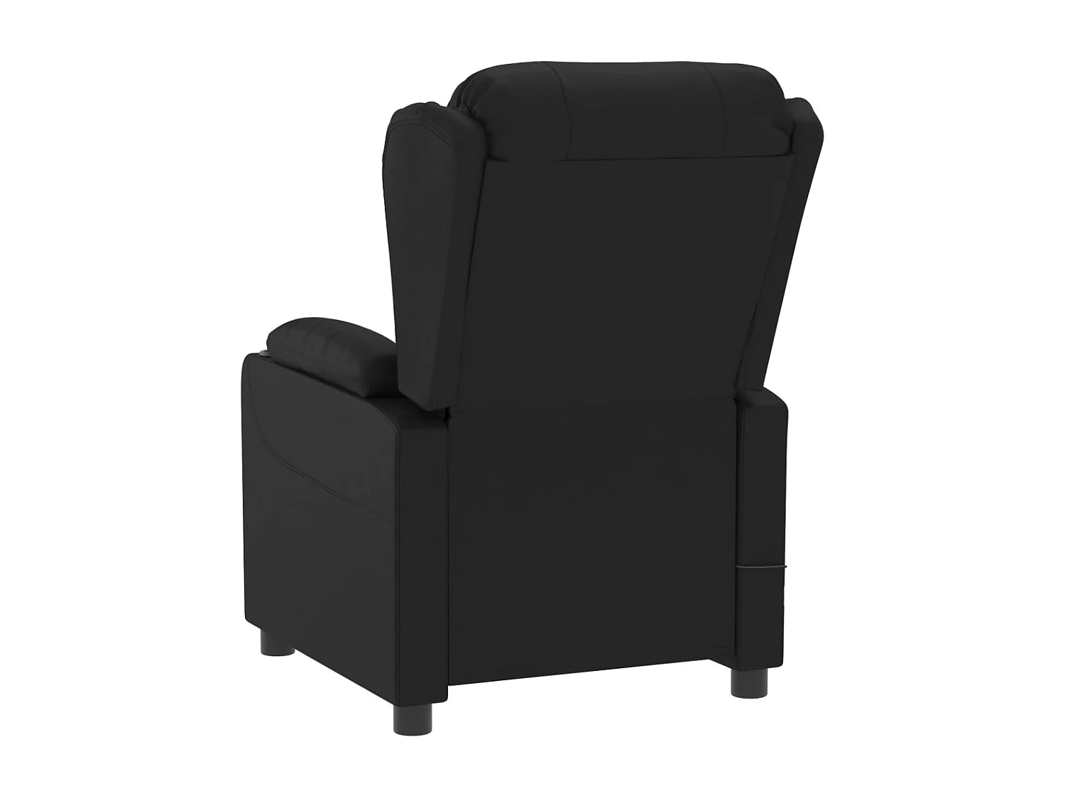 Sillón de relax | Silla | Sillón reclinable eléctrico de cuero sintético negro SHL9654