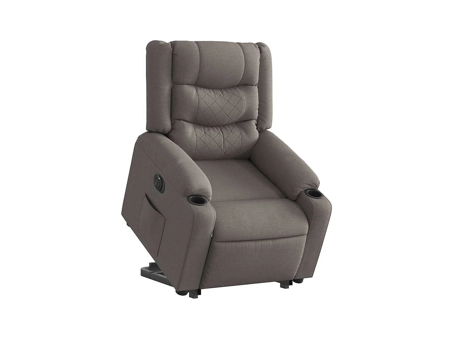Silla de relax | Sillón eléctrico reclinable elevable de tela gris taupe SHL2288
