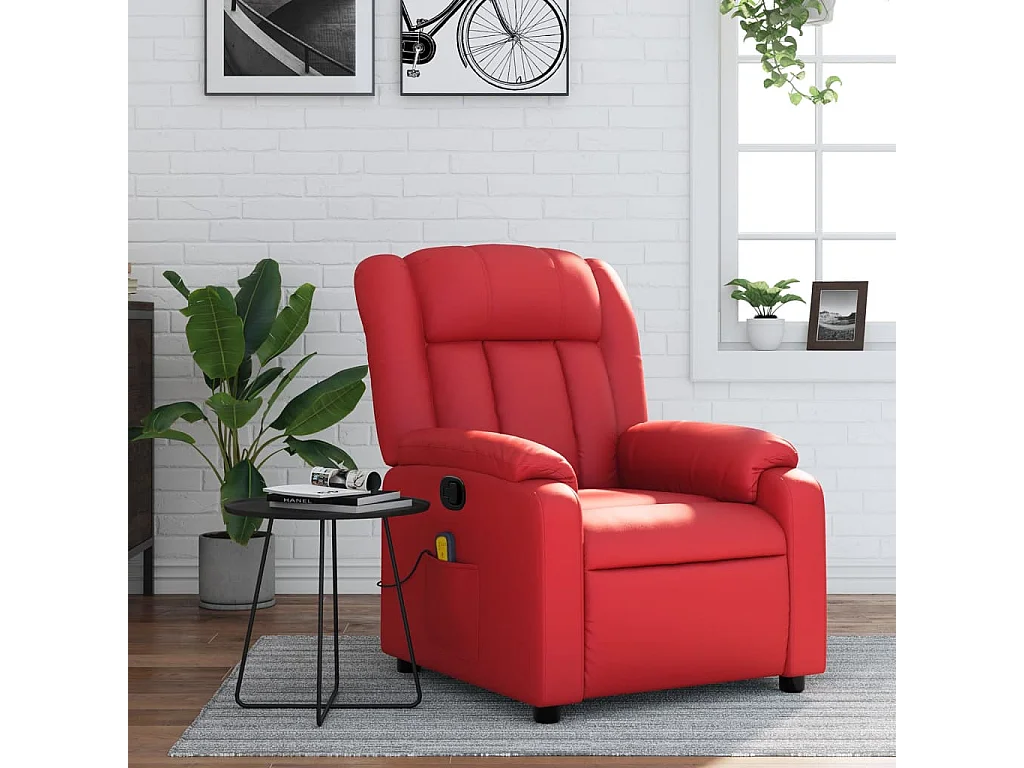 Relaxsessel | Massagesessel Rot Kunstleder SHL47362