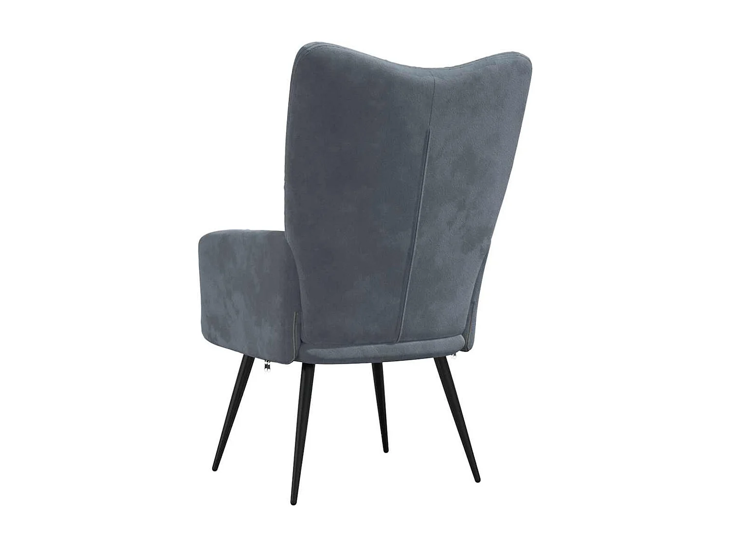 Relaxsessel | Lounge Sessel Dunkelgrau Samt SHL16408