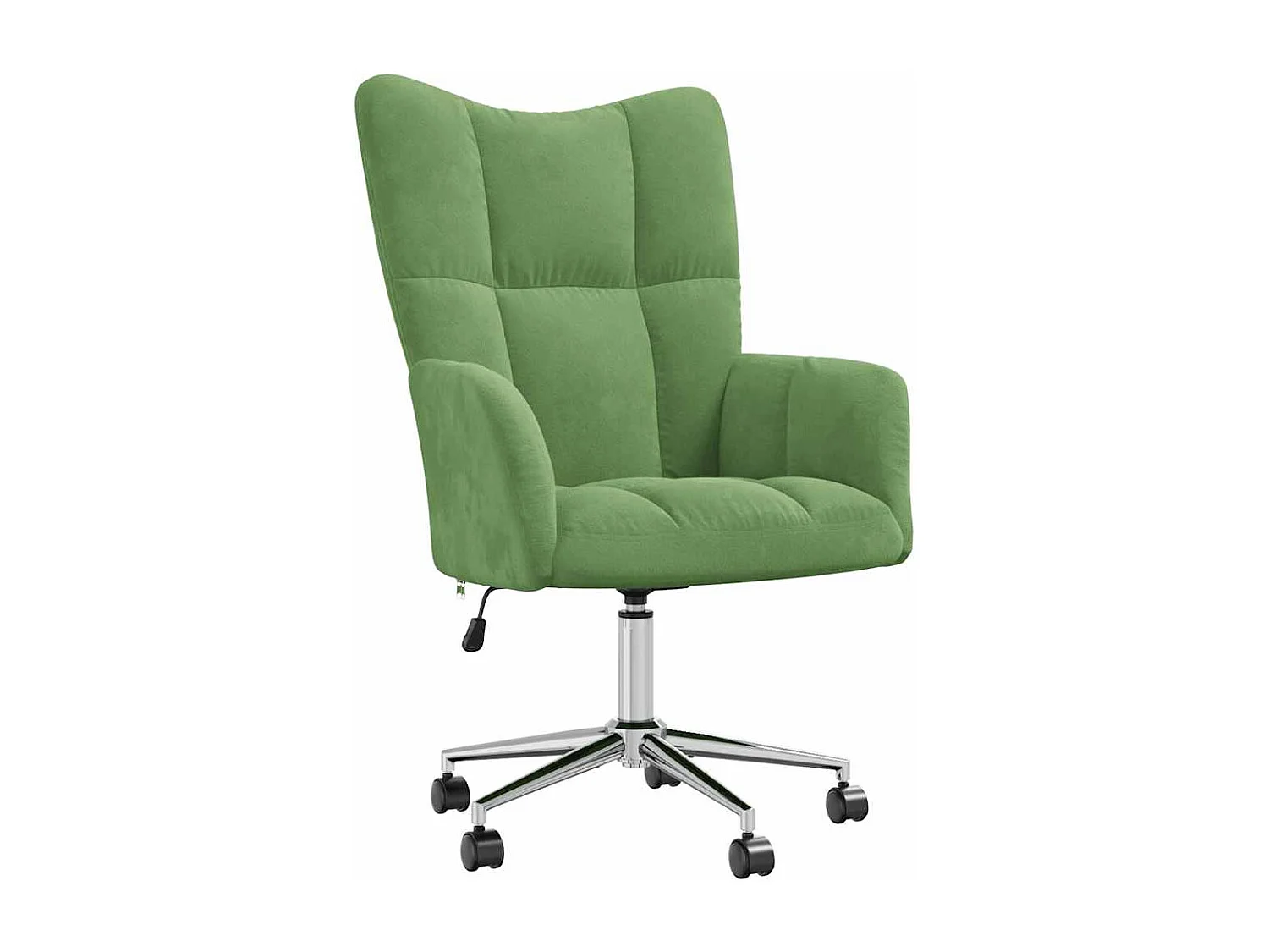 Chaise de relaxation-Fauteuil de bureau Vert clair Velours SHL3227