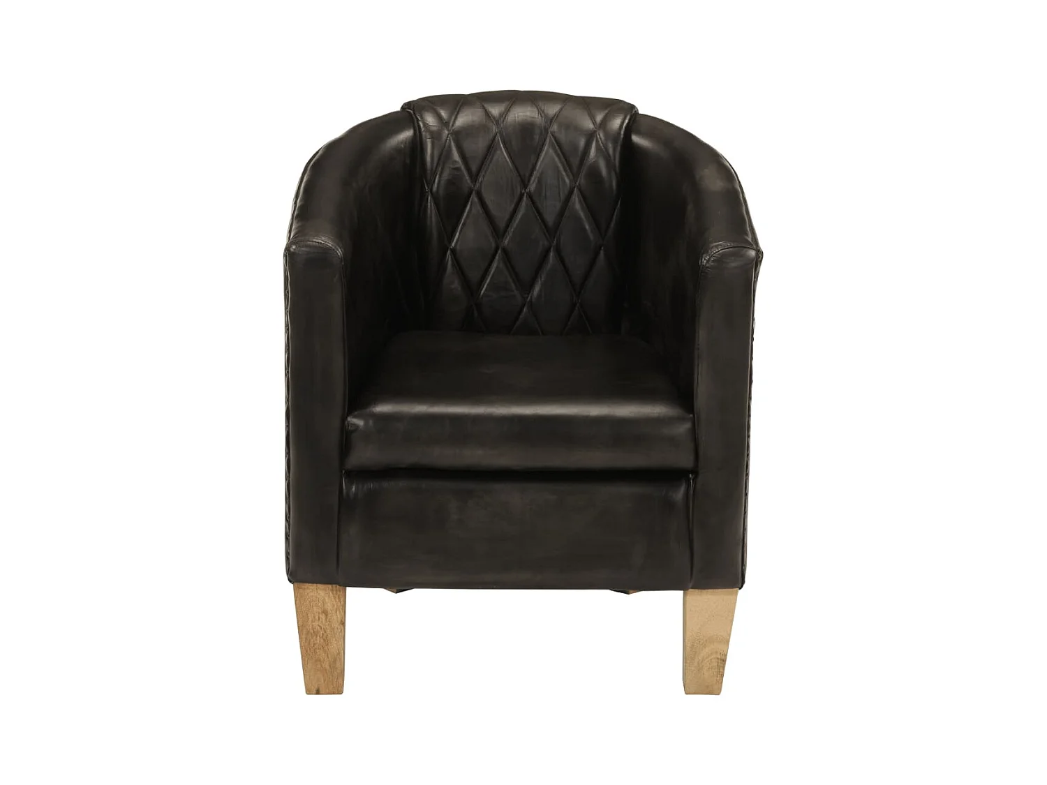 Fauteuil de Salon-Chaise cabriolet gris cuir véritable SHL5063