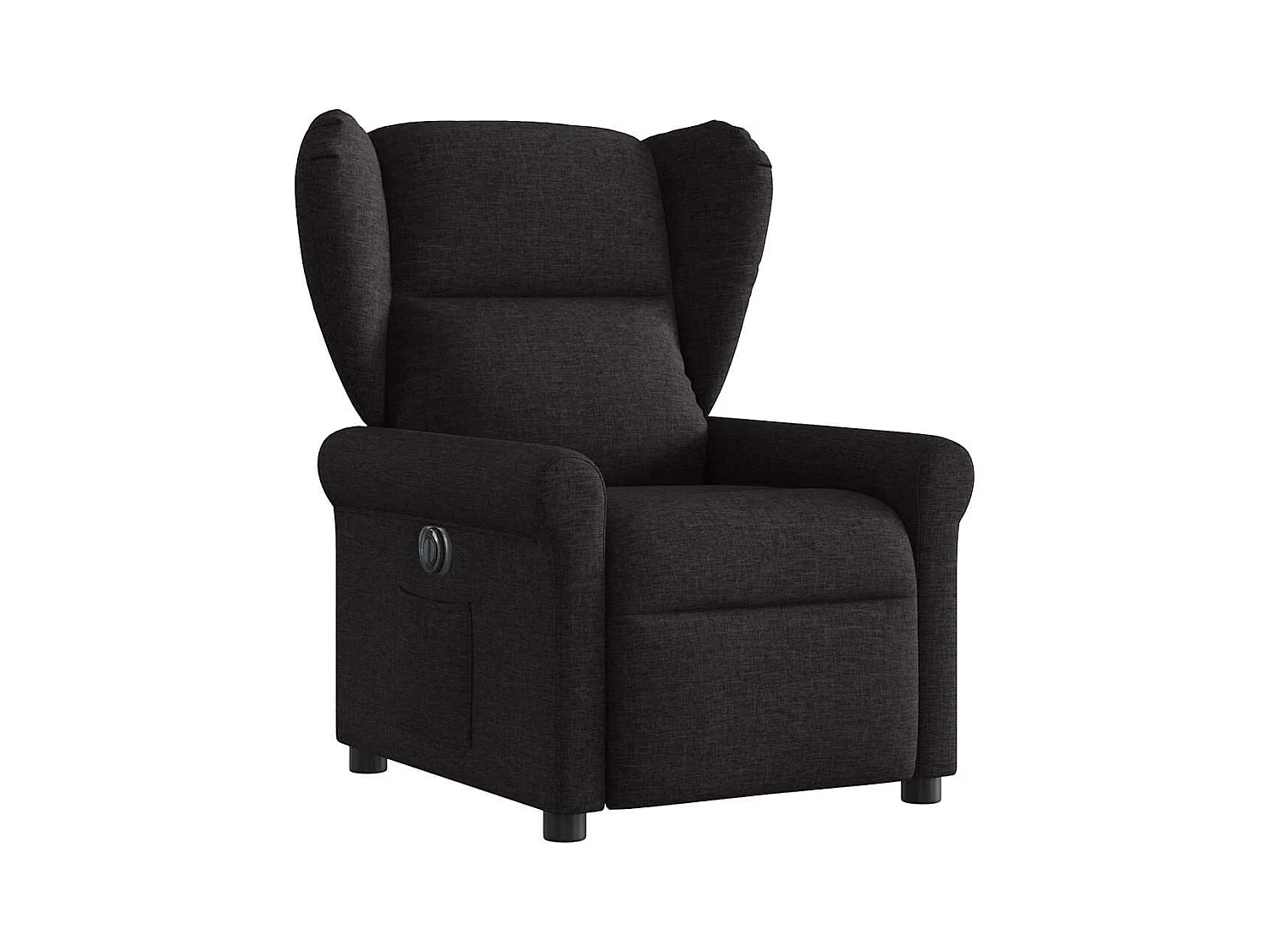 Fauteuil inclinable électrique-Chaise de relax-Fauteuil TV Noir Tissu SHL3739