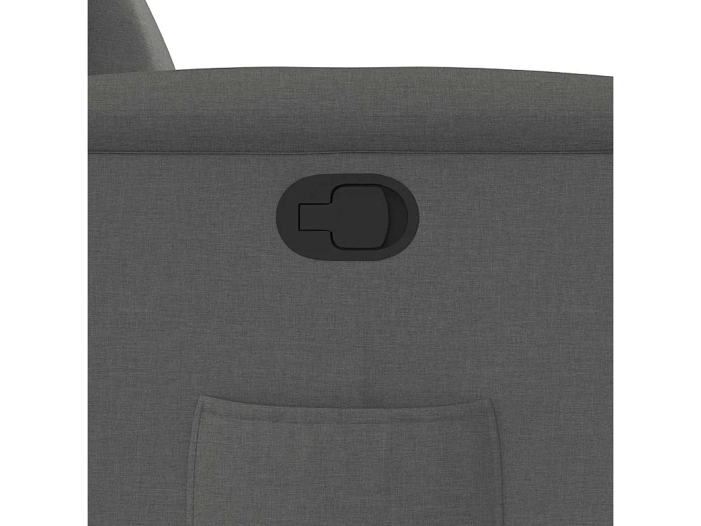 Fauteuil inclinable-Chaise de relax-Fauteuil TV Gris foncé Tissu SHL2968