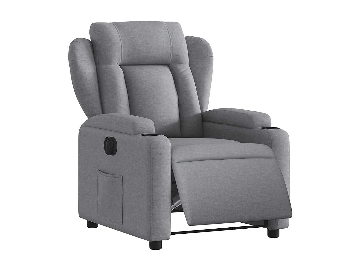 Fauteuil inclinable électrique-Chaise de relax-Fauteuil salon Gris clair Tissu SHL3688