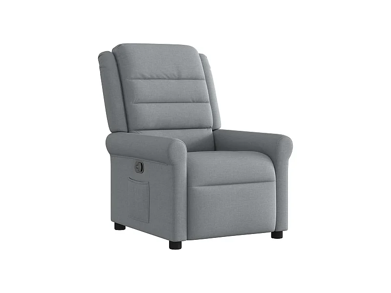 Fauteuil inclinable-Chaise de relax-Fauteuil TV Gris clair Tissu SHL2433