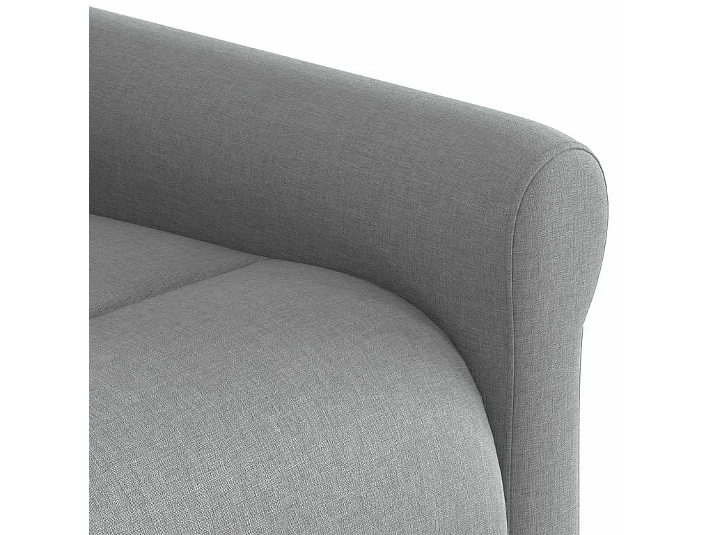 Fauteuil inclinable-Chaise de relax-Fauteuil TV Gris clair Tissu SHL2433
