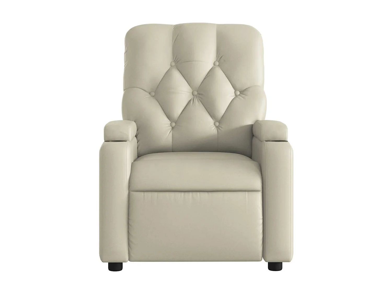 Sillón de salón | Silla | Sillón de masaje reclinable eléctrico cuero sintético crema SHL7020