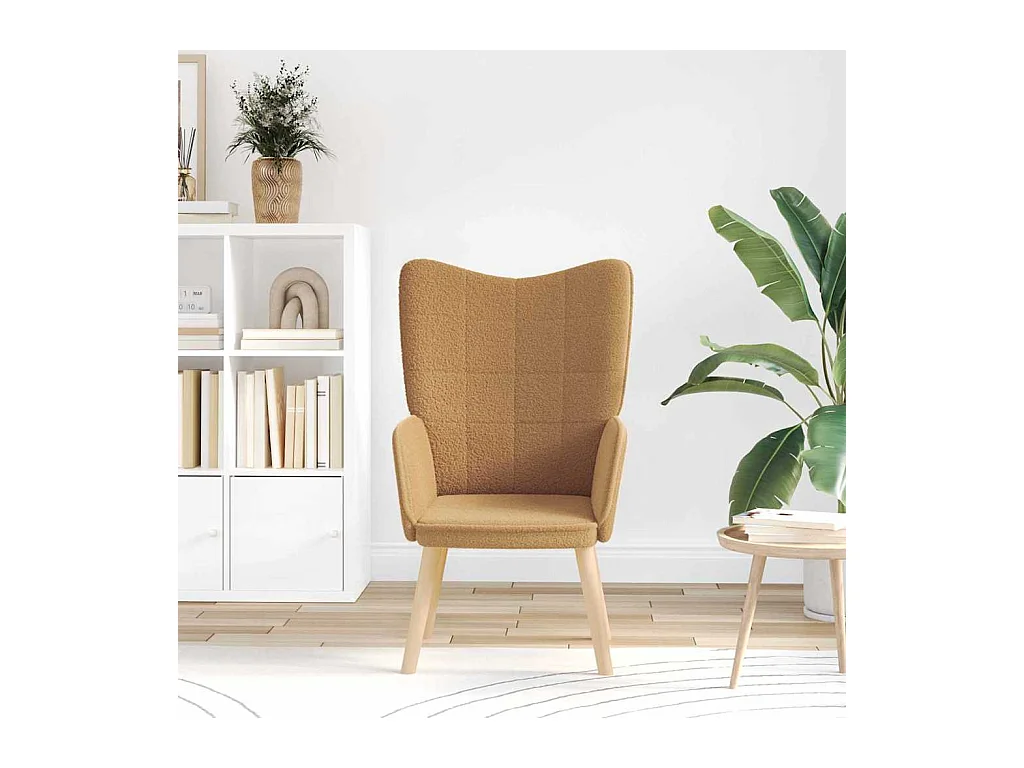 Sillón de relax | Silla Relax | Sillón de salón Beige 62x67x95.5 cm tela SHL6868