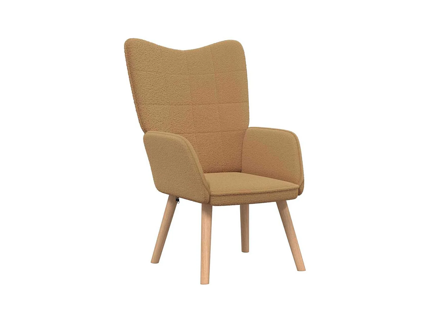 Fauteuil Salon-Chaise de relax Beige 62x67x95.5 cm tissu SHL4146