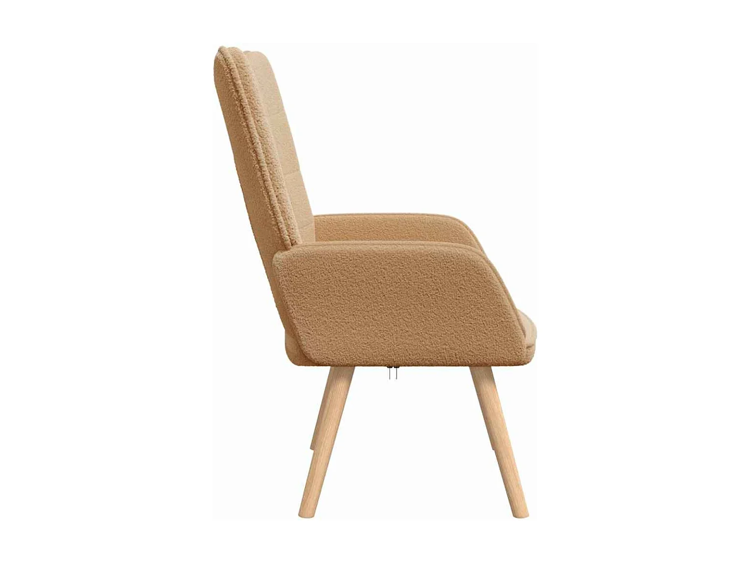 Fauteuil Salon-Chaise de relax Beige 62x67x95.5 cm tissu SHL4146