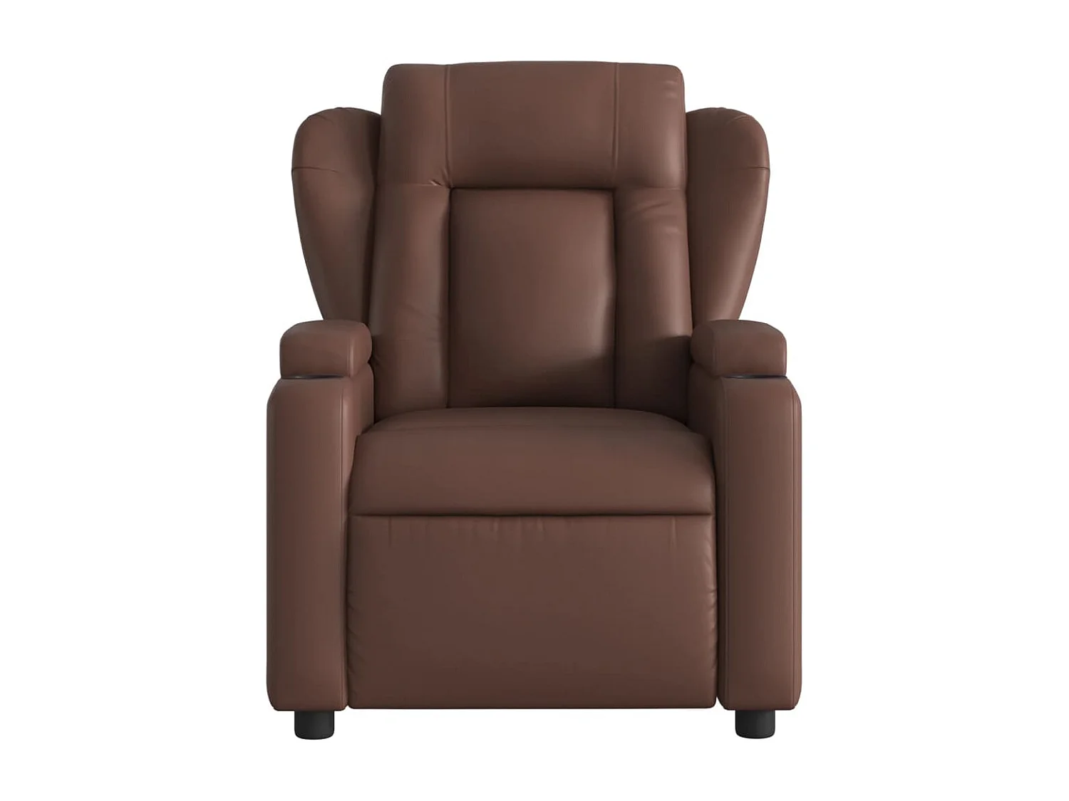 Relaxsessel | Lounge Sessel für Wohnzimmer Braun Kunstleder SHL40553