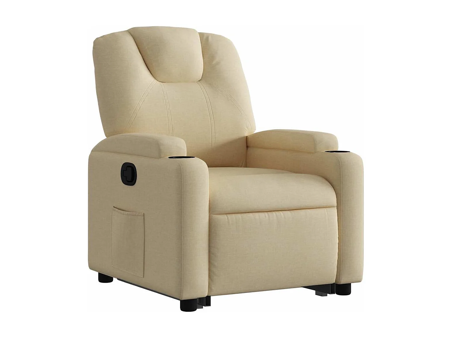 Sillón de relax | Sillón reclinable elevable de tela color crema SHL3828
