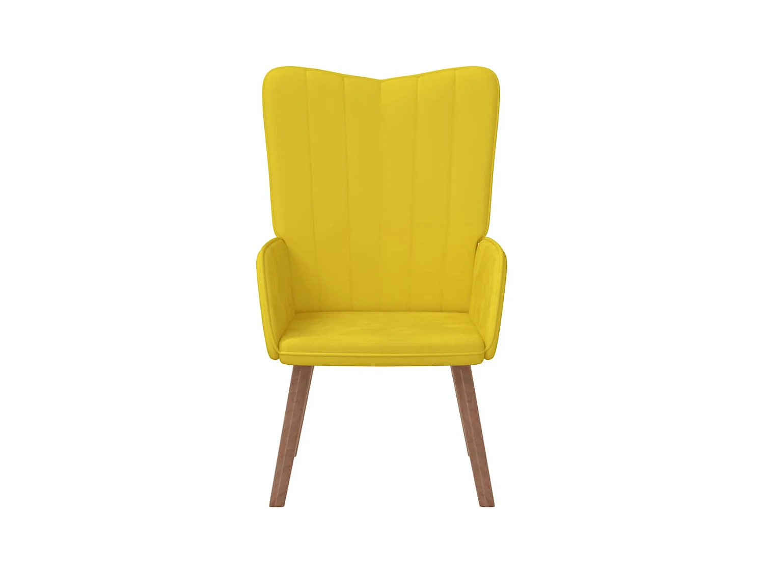 Sillón de relax | Silla de relax de terciopelo amarillo mostaza SHL4840