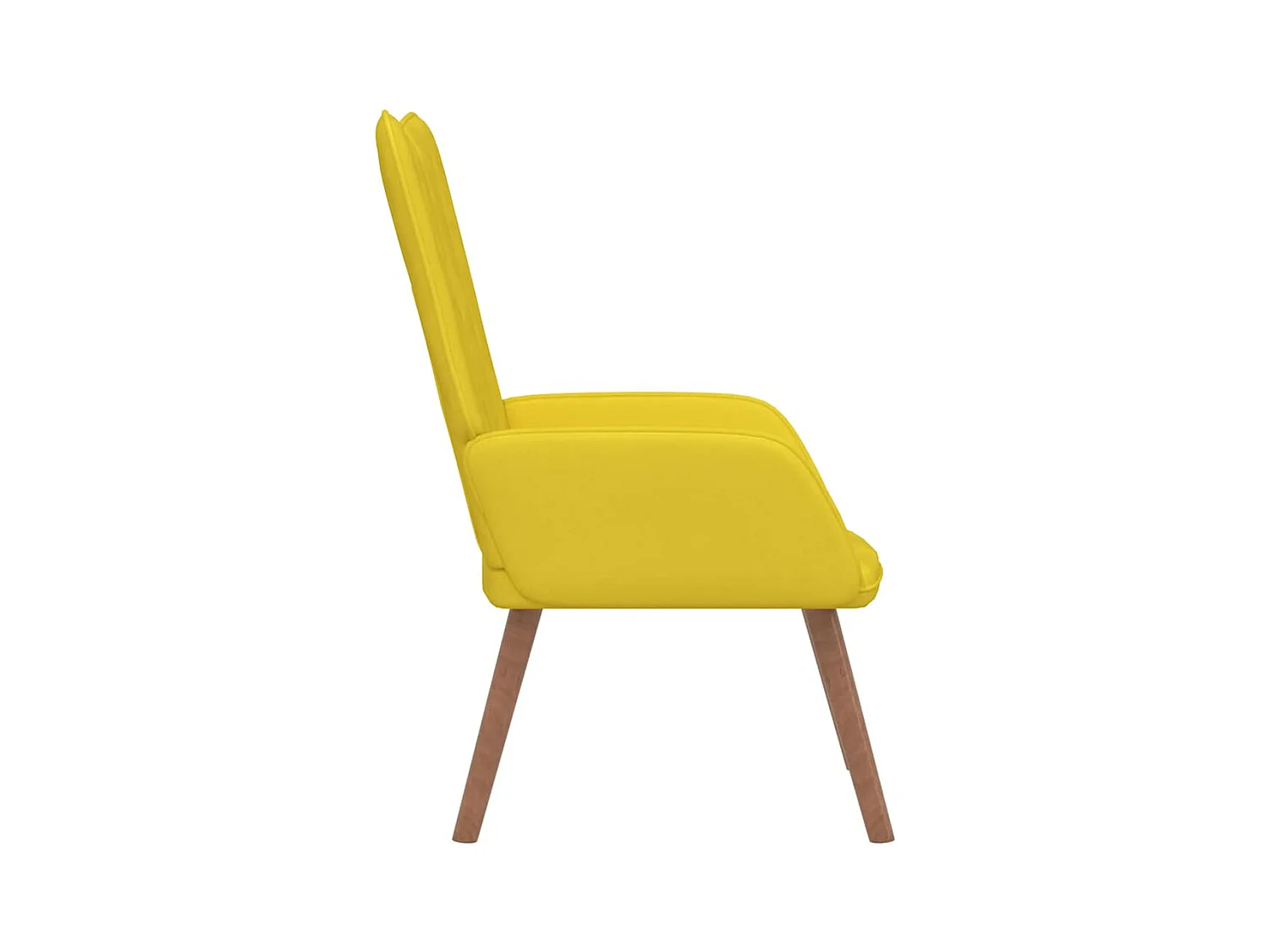 Sillón de relax | Silla de relax de terciopelo amarillo mostaza SHL4840