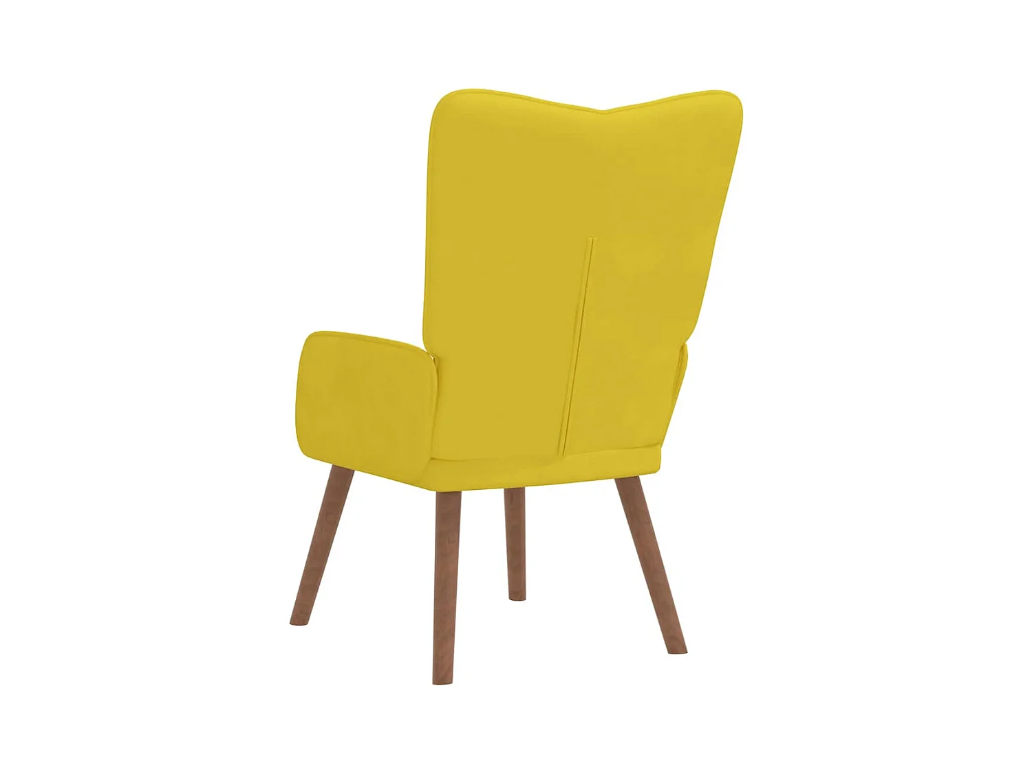 Sillón de relax | Silla de relax de terciopelo amarillo mostaza SHL4840