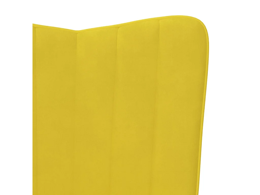 Sillón de relax | Silla de relax de terciopelo amarillo mostaza SHL4840