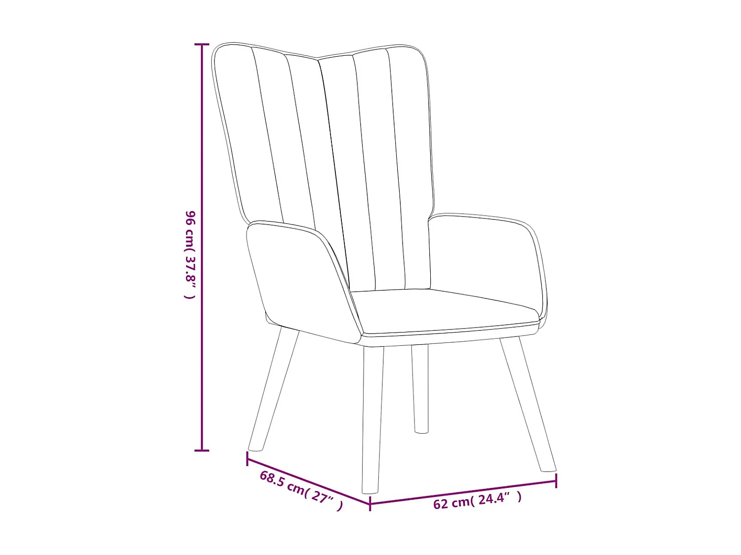 Sillón de relax | Silla de relax de terciopelo amarillo mostaza SHL4840