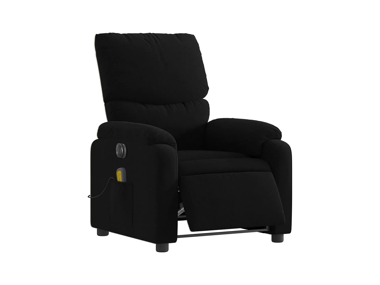 Sillón de relax | Sillón reclinable de masaje eléctrico tela negro SHL4140